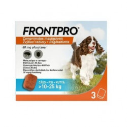 FRONTPRO Compresse masticabili antiparassitarie per cani (10-25 kg) 3 compresse