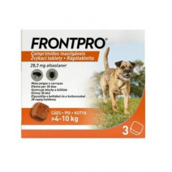 FRONTPRO Compresse masticabili antiparassitarie per cani (4-10 kg) 3 compresse
