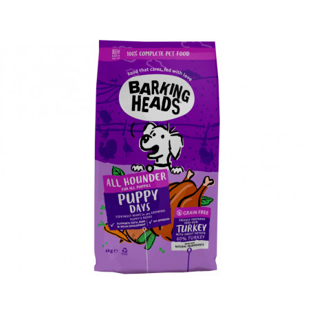 BARKING HEADS All Hounder Puppy Days Turkey 6kg