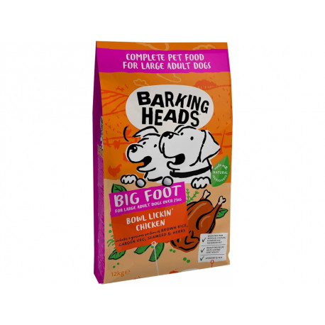 BARKING HEADS Big Foot Bowl Lickin’ Chicken 12kg