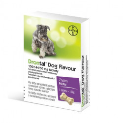 DRONTAL Dog Flavor 150/144/50 mg per cani 2 compresse