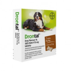 DRONTAL Dog Flavor XL 525/504/175 mg per cani 2 compresse