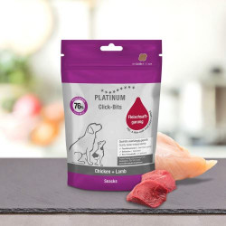 PLATINUM Natural CLICK Bits Chicken & Lamb 150 g