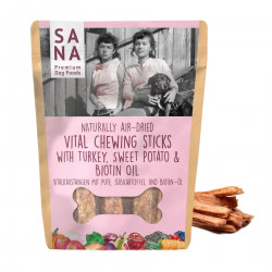 Sana Vital Chew Stick Tacchino con Biotina e Olio di Semi di Lino (150g)